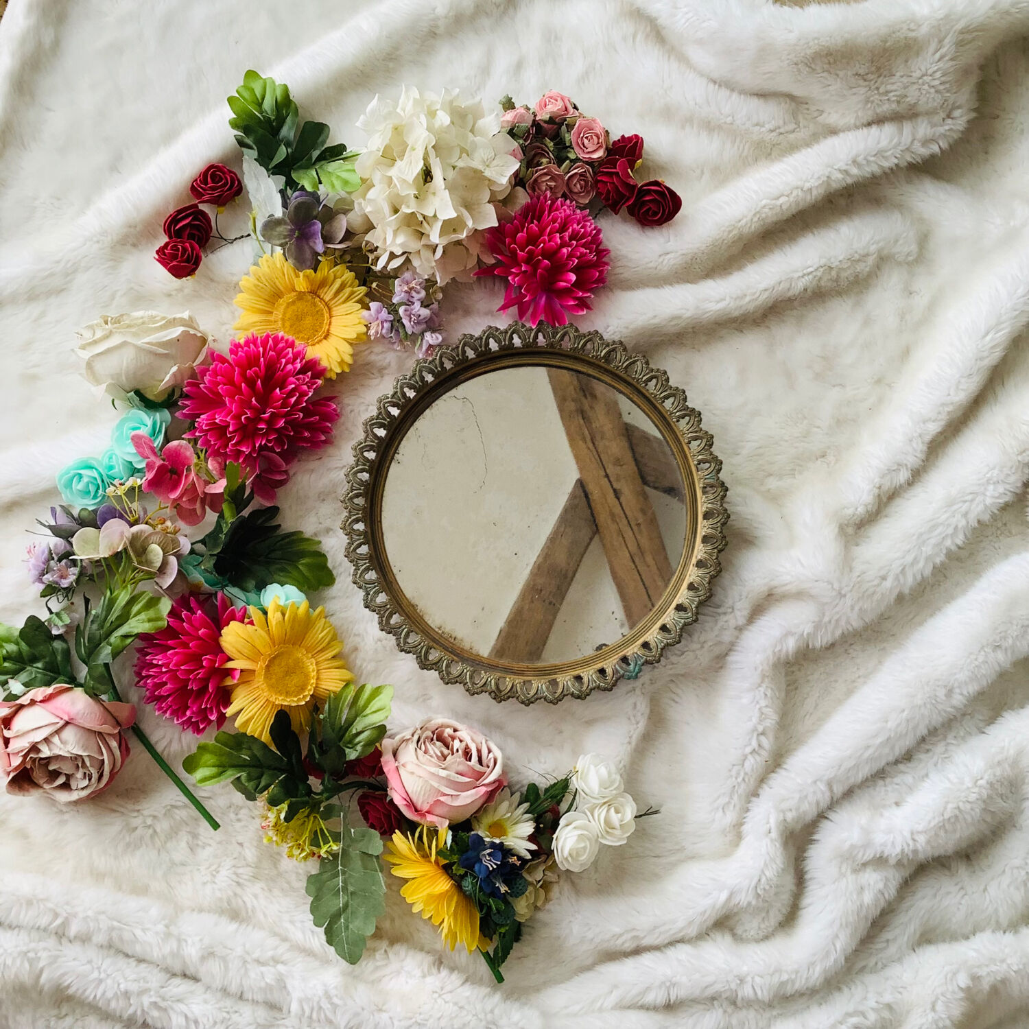 Miroir en laiton