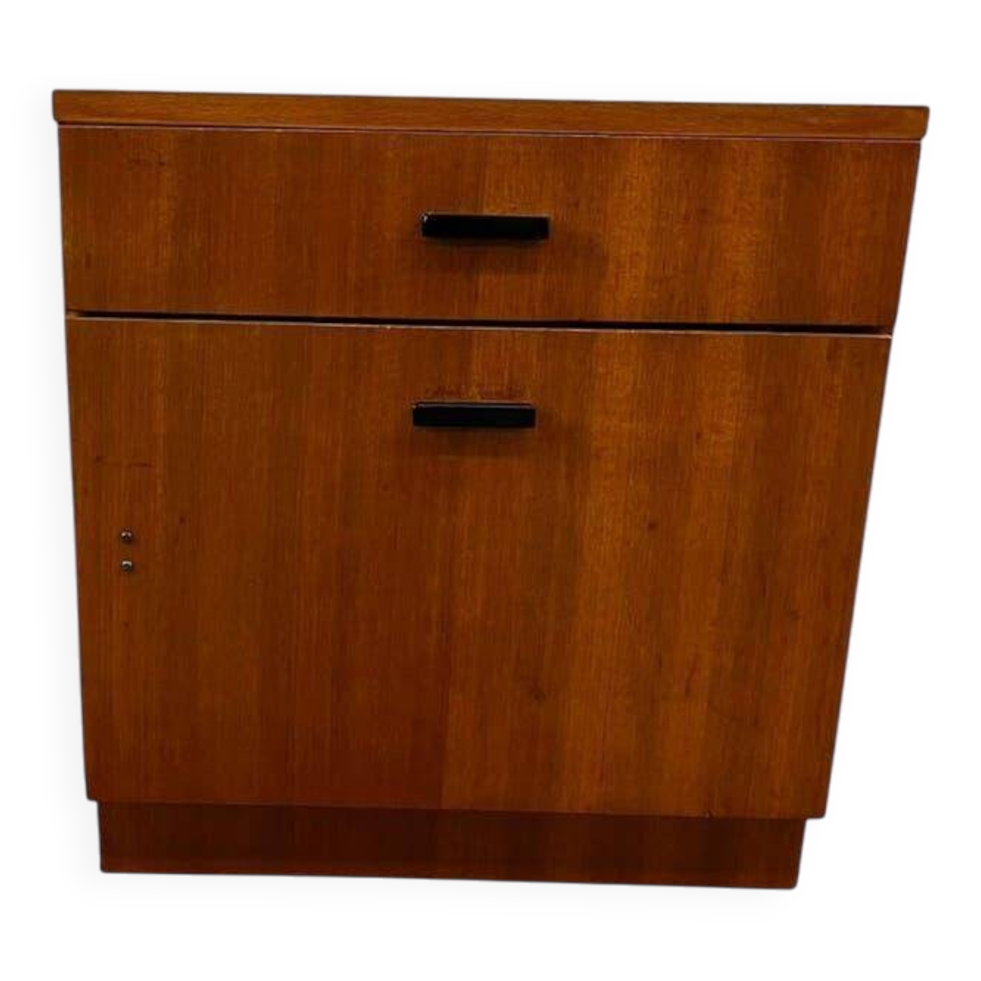 Vintage wooden mini armoire / bedside table