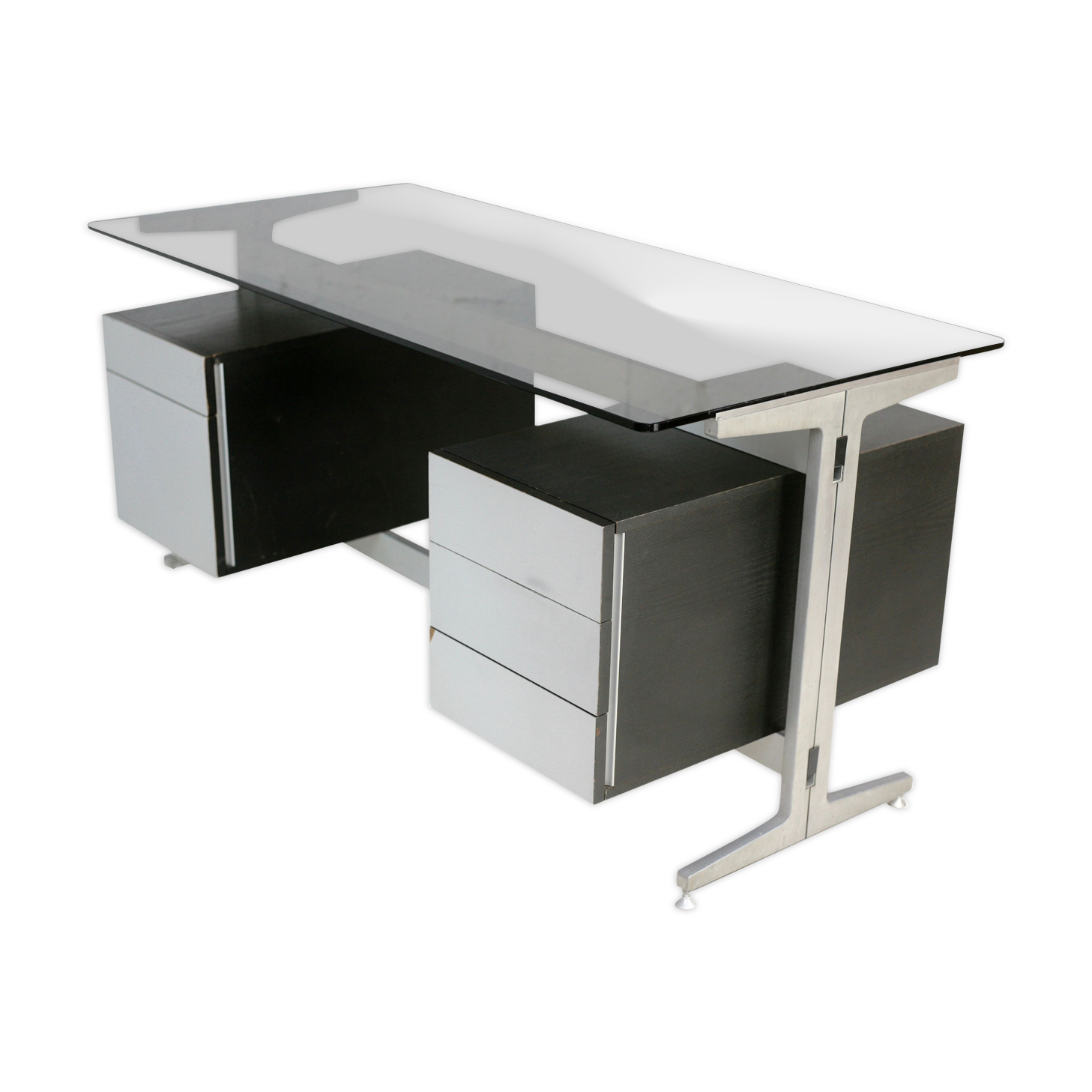 Desk double boxes, Etienne Fermigier, edited by JFR 1970