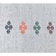 Turkish vintage handwoven wool kilim rug 71x220