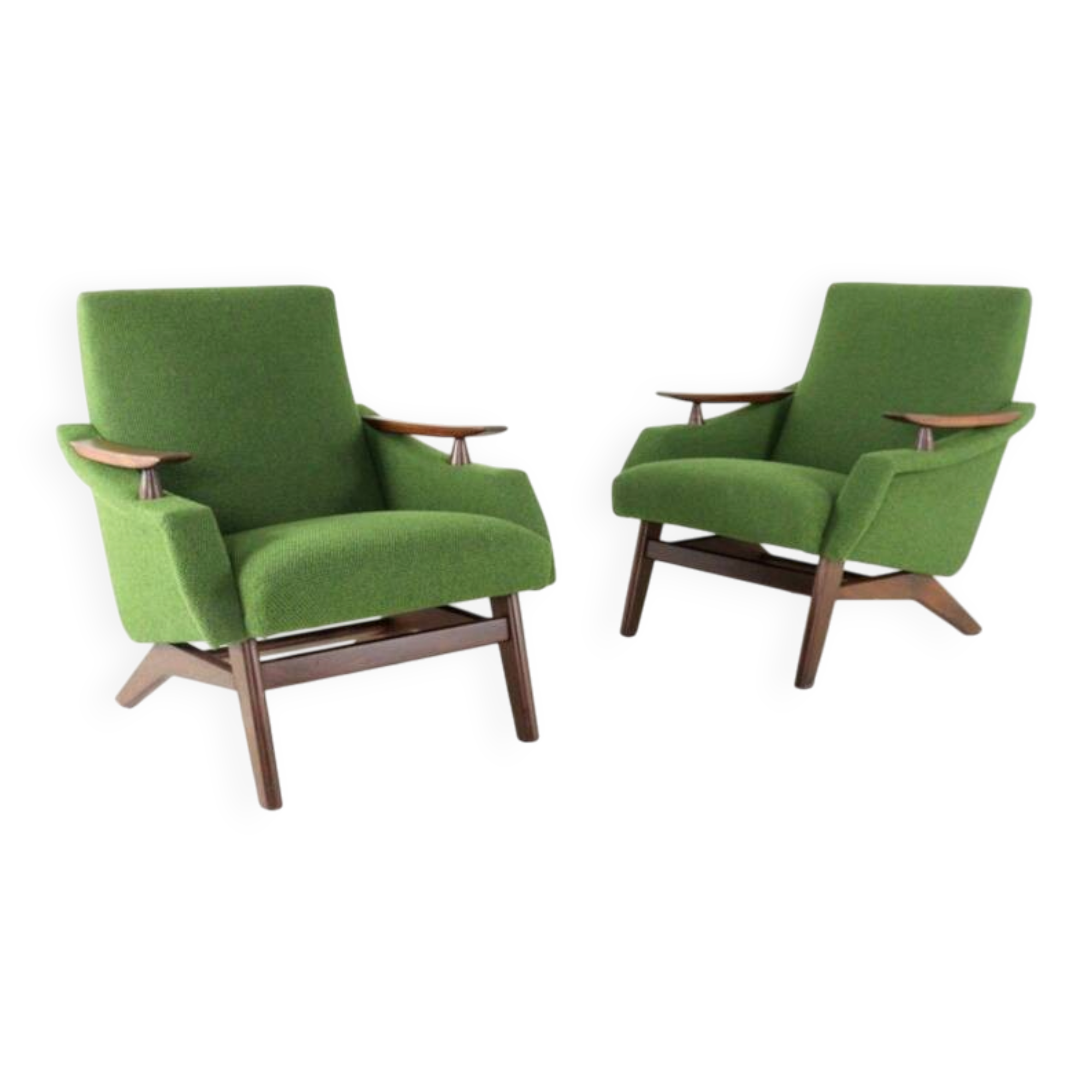 mid century teak Armchair 'Breda' | - fully restored + new upholstery
