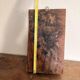 Tableau, panneau en bois sculpté vintage figurant une divinité, Inde