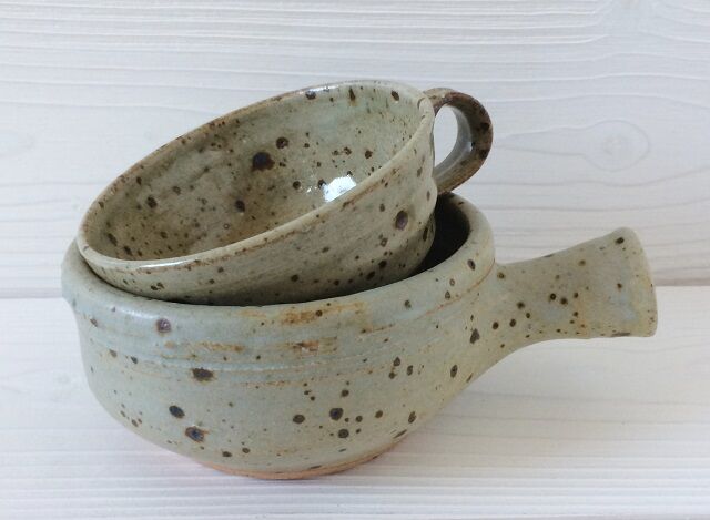 Gustave Tiffoche 70s Pyrets Sandstone Cup Lot