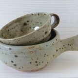 Gustave Tiffoche 70s Pyrets Sandstone Cup Lot