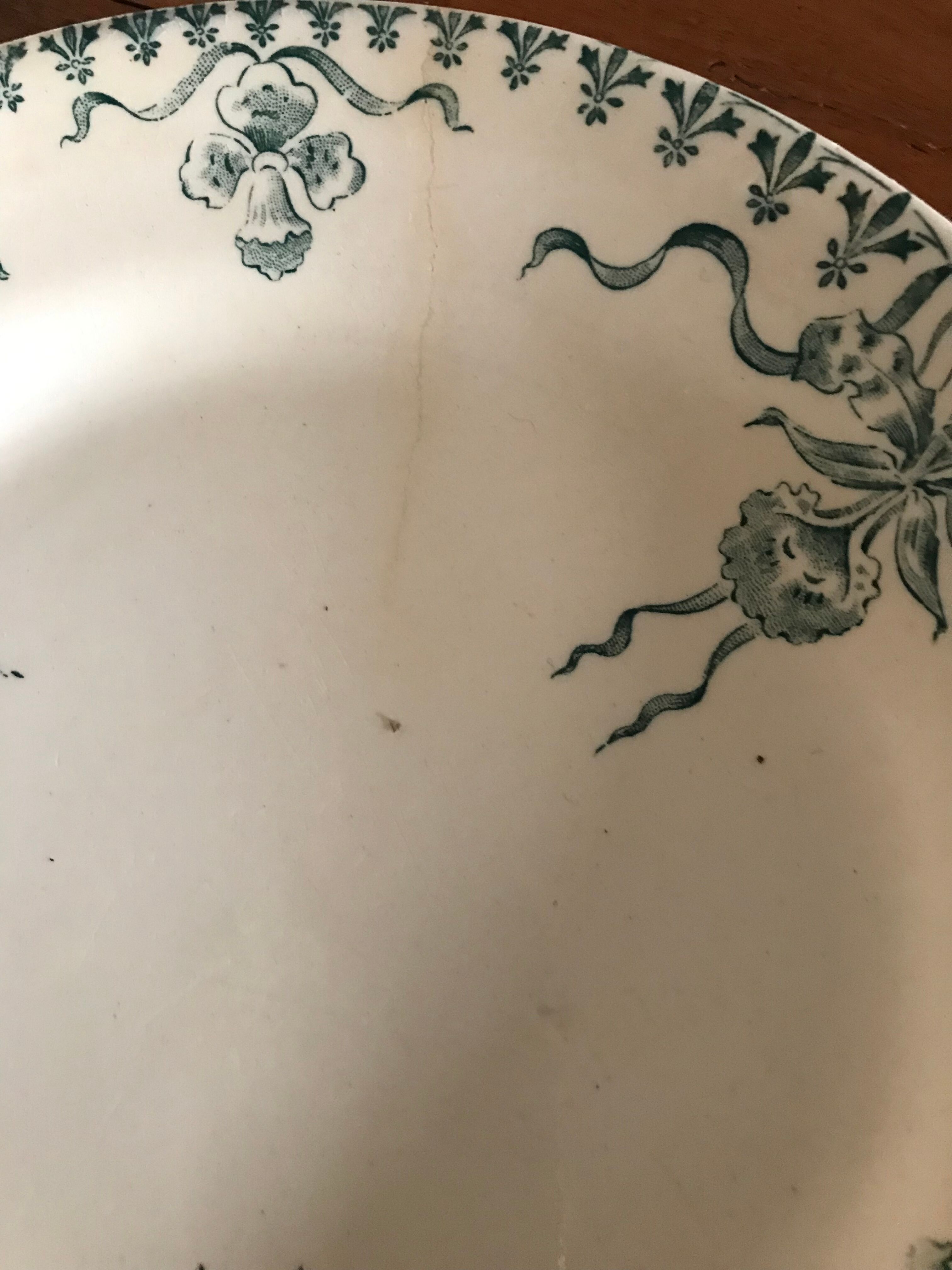 Flat plates in Gien Porcelain "Venice"