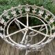 Ancienne jardinière corbeille sur pied fer forgé Orangerie fin XIXème