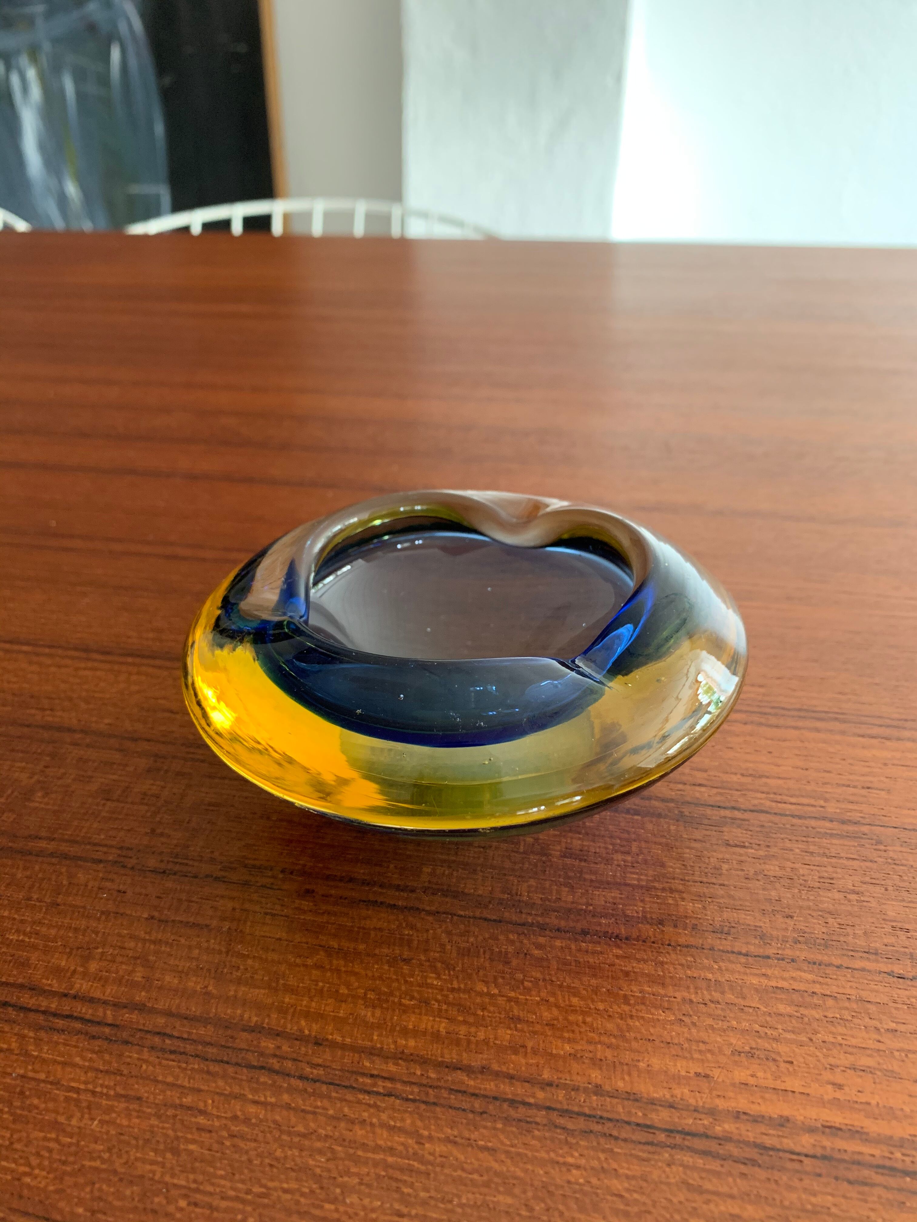 Vintage Murano glass ashtray