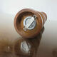 Olive wood pepper mill made in Spain 60s