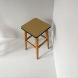Vintage wood and formica stool