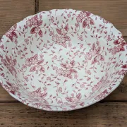 English plate and salad bowl duo