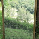Antique mercury mirror. (Fireplace mirror)