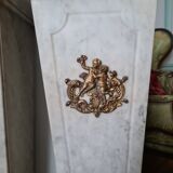 Pair of Louis XIV style marble sheaths,