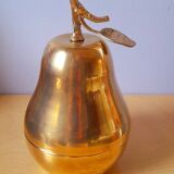 Apple and pear brass boxes from the 70s