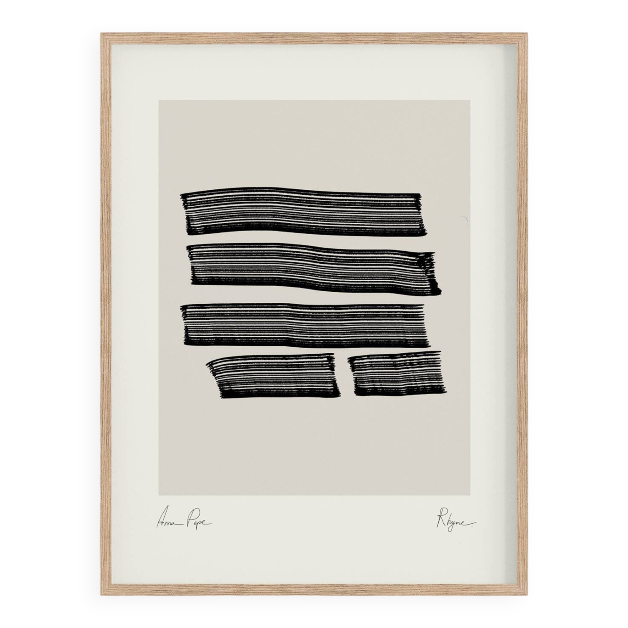 Abstract lines giclee print, 50x70cm