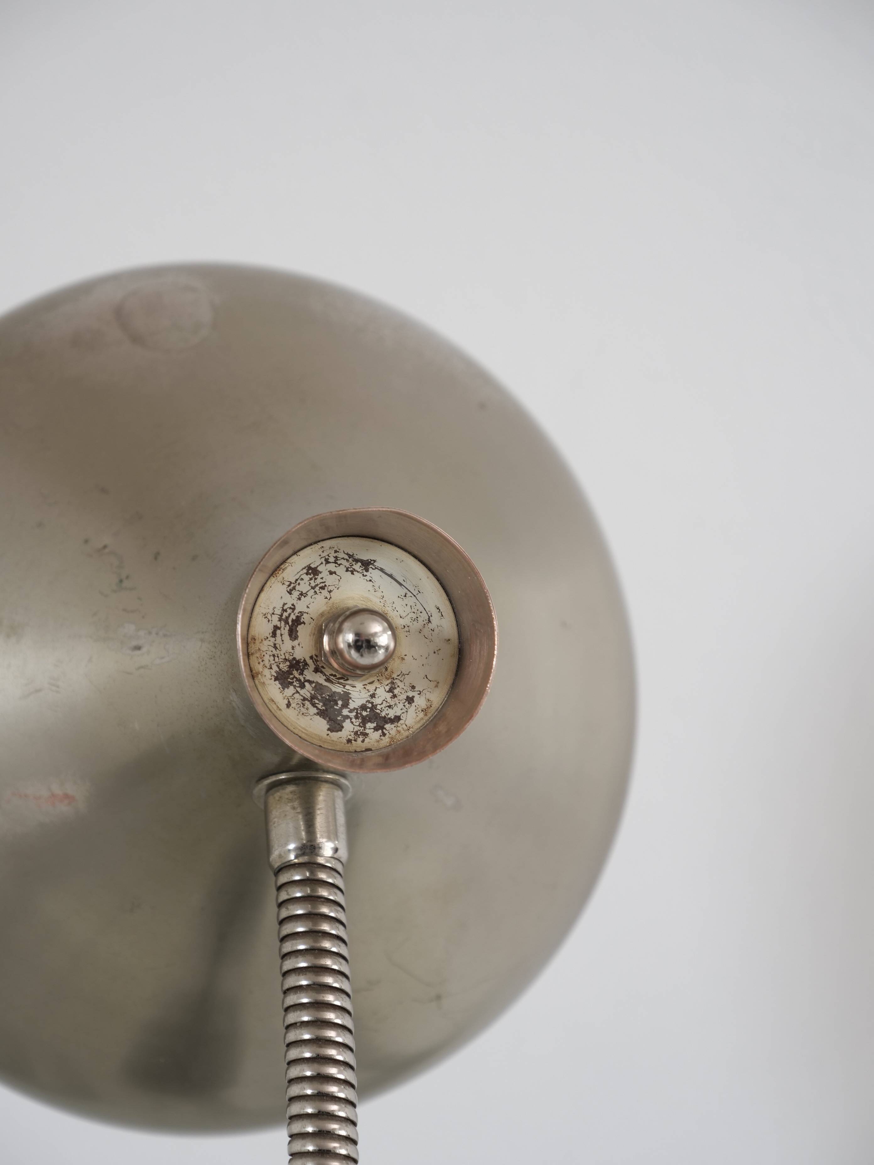 Vintage patinated diabolo lamp