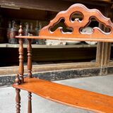 Dark wood shelf with a pediment in Napoléon III style