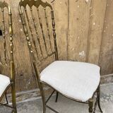 Chaises laiton design