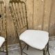 Designer brass chairs