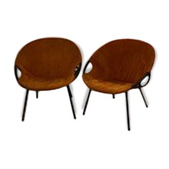 Paire de chaises de ballon de Lusch Erzeugnis