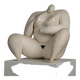 "Courage" expressive ceramic female sculpture by Evelyn van Baarda, Netherlands, 1981
