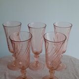 Luminarc arcoroc champagne flutes France Rosaline