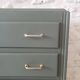 Vintage dark green gray chest of drawers