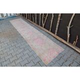 Handmade Turkish corridor runner from the 1960s - 83x370 cm