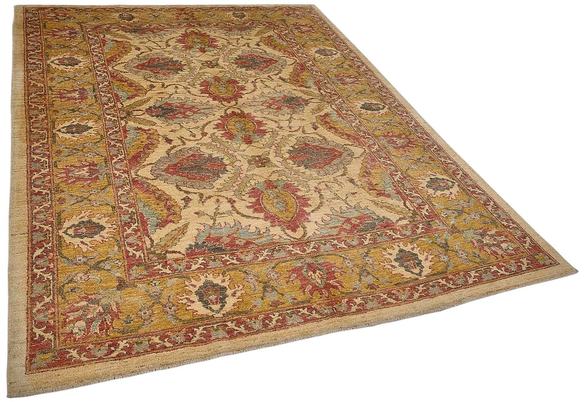 Turkish Handknotted Wool Oushak Rug 180 cm x 240 cm