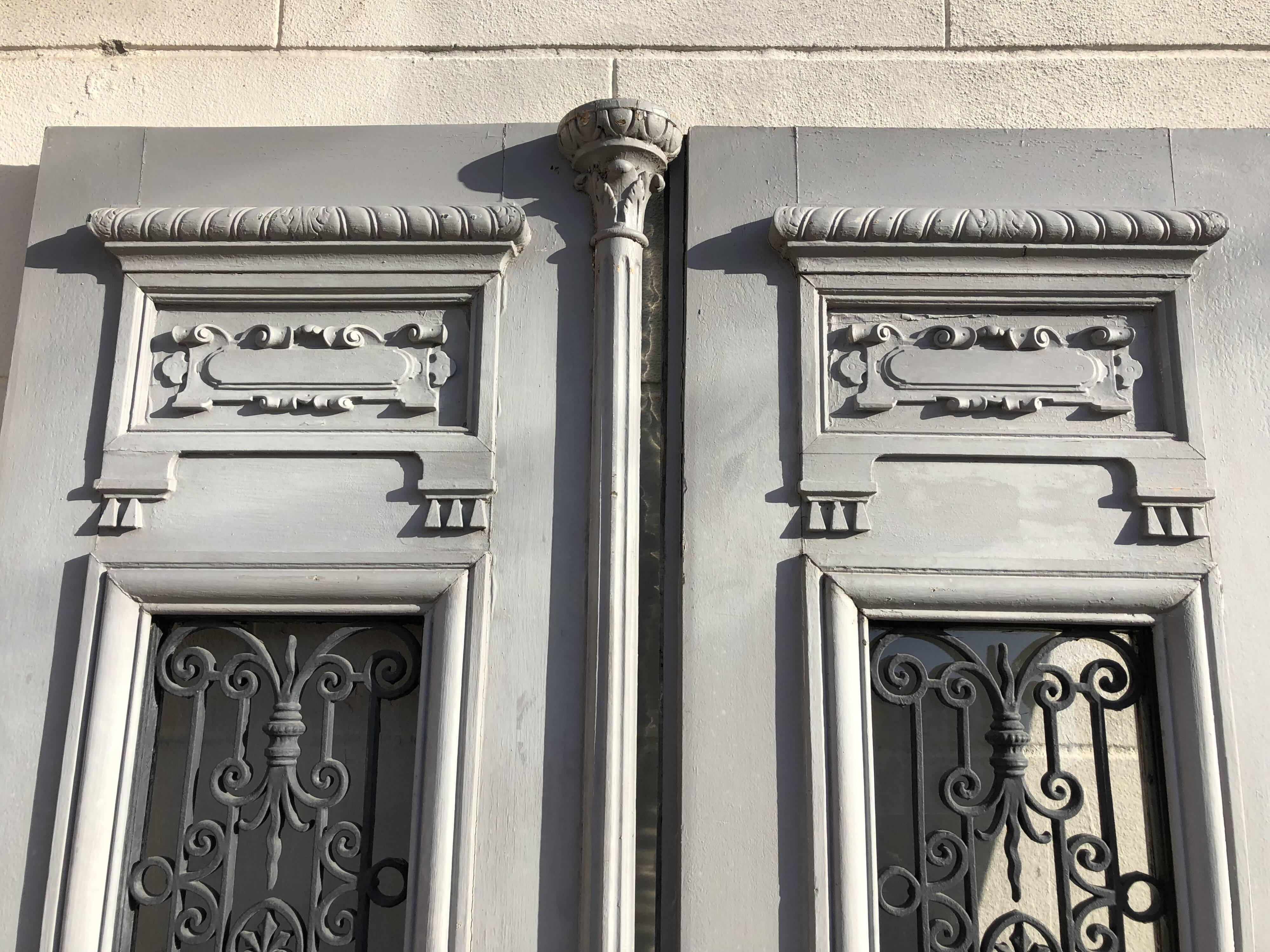 Entrance door double