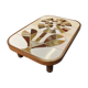 Table basse céramique Roger Capron shogun fleur