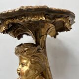 19th century gilded carved wooden presentation column