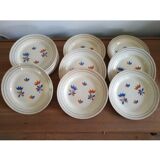 12 plates in Gien porcelain