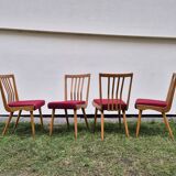 Set 4 Chaises Vintage tchèque 1960s