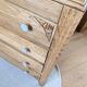 Art Deco chest of drawers in oak and porcelain