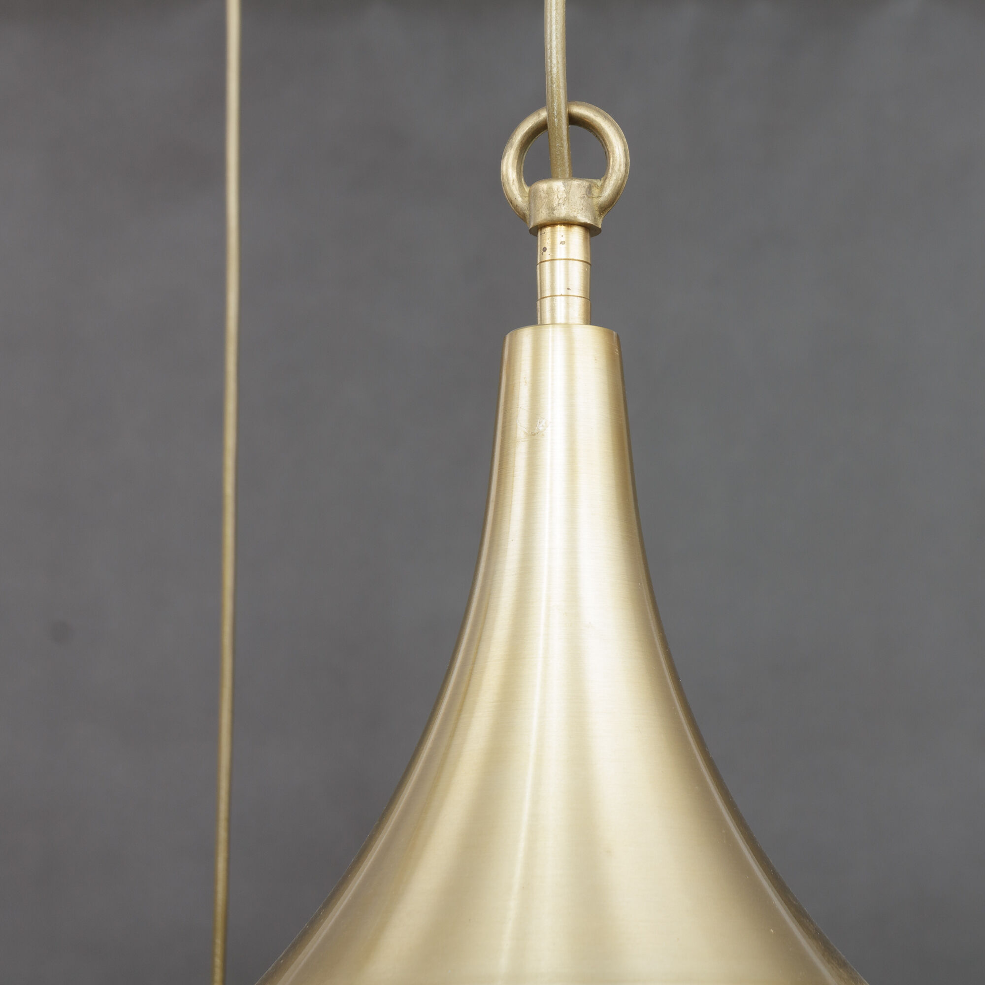 Set of four vintage brass lamps