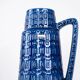 Vase en céramique bleue, design allemand, années 1960, fabriqué par Scheurich.