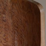 Swedish brutalist mid-century sculptural chair in solid pine.