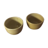 Two sandstone bowls