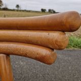 Set of 4 solid organic chairs
