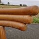 Set of 4 solid organic chairs