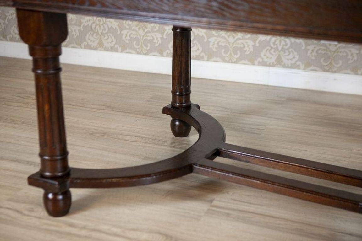 Early 20th Century Extendable Oak Dining Table, 1930s