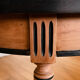 Round wooden hot water bottle coffee table