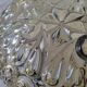 Molded glass ceiling lamp