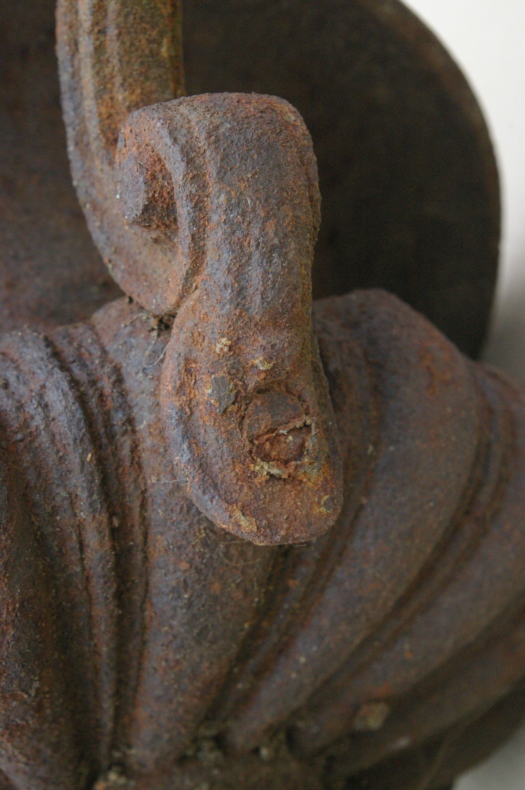 Paire d'anciens vases Médicis de jardin en fonte de fer
