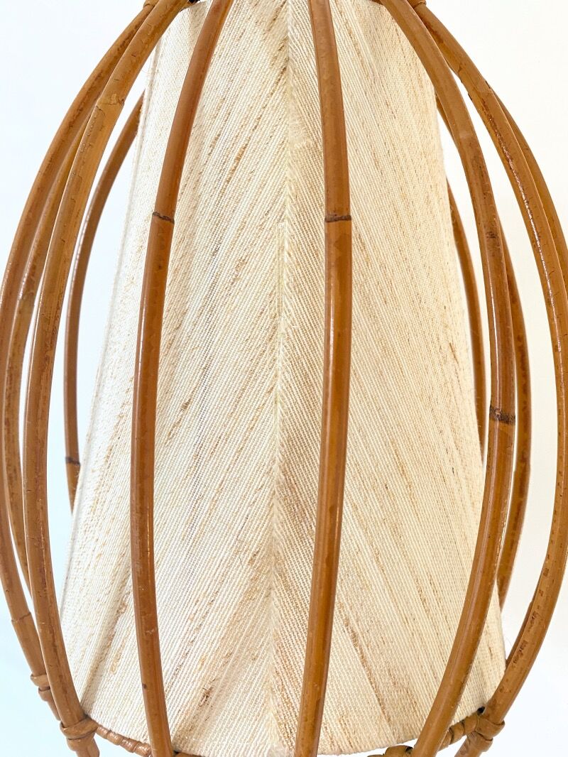 Louis Sognot rattan lamp