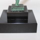 Art Deco Sculpture Trumpet Dancer "Jericho" By Guerbe