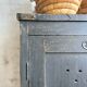 Old wooden locker with black patina