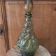 Italian carafe genius glass bottle from Empoli 60s 70s.