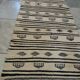 Black and white corridor Kilim, 195x65 cm