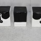 "Elephant" stools, Vincent Darré for Monoprix, 2021. Set of 3.